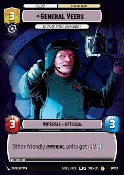 General Veers, Blizzard Force Commander - Spark of Rebellion: Organized Play