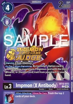 Impmon (X Antibody) (BT12-073) - Judge Promos