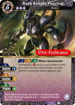 Dark Knight Percival (V.1 - Rare) - Promos: Savior of Chaos