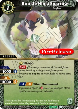 Rookie Ninja Sparrow (V.1 - Rare) - Promos: Savior of Chaos