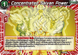 Concentrated Saiyan Power (V.1 - Common) - Beyond Generations