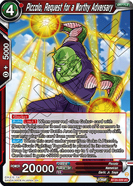 Piccolo, Request for a Worthy Adversary - Beyond Generations