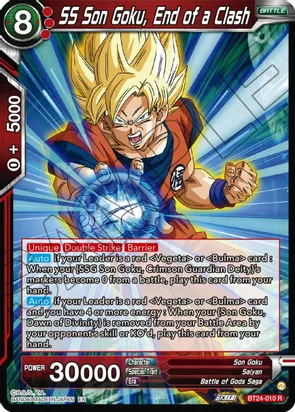 SS Son Goku, End of a Clash (V.1 - Rare) - Beyond Generations