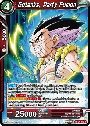 Gotenks, Party Fusion (V.1 - Rare) - Beyond Generations