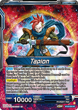 Tapion // Tapion, Hero Revived in the Present (V.1 - Uncommon) - Beyond Generations