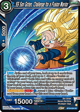 SS Son Goten, Challenge for a Fusion Warrior (V.1 - Uncommon) - Beyond Generations