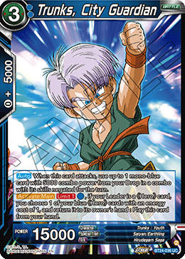 Trunks, City Guardian (V.1 - Uncommon) - Beyond Generations
