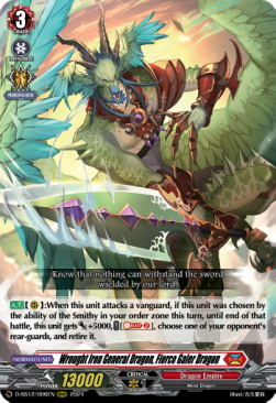 Wrought Iron General Dragon, Fierce Galer Dragon [D-Format] (V.1 - Triple Rare) - Triple Drive Booster
