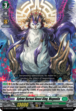 Sylvan Horned Beast King, Magnolia [D Format] (V.1 - Double Rare) - Triple Drive Booster