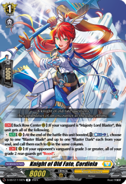 Knight of Old Fate, Cordiela [D Format] - Triple Drive Booster