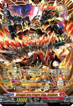 Wrought Iron Dragon King, Zedhlans [D-Format] (V.2 - Double Frame Rare) - Triple Drive Booster