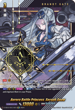 Aurora Battle Princess, Seraph Snow [D Format] (V.2 - Secret Rare) - Triple Drive Booster