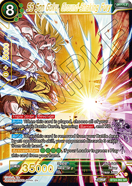 SS Son Goku, Ground-Shaking Fury (V.1 - Super Rare) - Beyond Generations