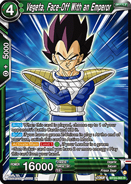 Vegeta, Face-Off With an Emperor (V.1 - Rare) - Beyond Generations