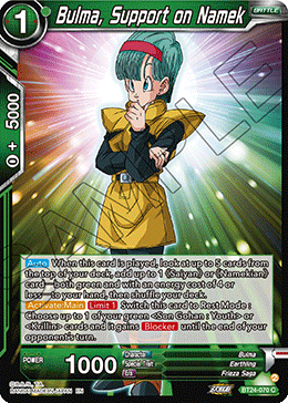 Bulma, Support on Namek - Beyond Generations