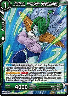 Zarbon, Invasion Beginnings - Beyond Generations