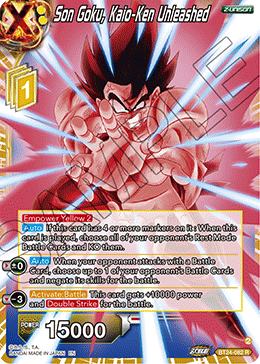 Son Goku, Kaio-Ken Unleashed (V.1 - Rare) - Beyond Generations