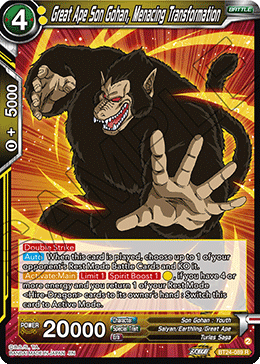 Great Ape Son Gohan, Menacing Transformation (V.1 - Rare) - Beyond Generations