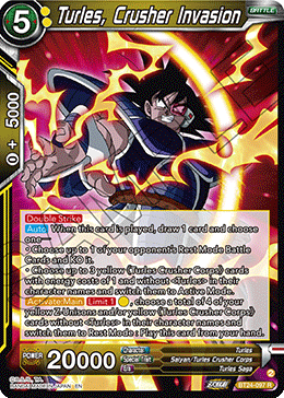 Turles, Crusher Invasion (V.1 - Rare) - Beyond Generations