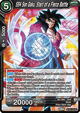 SS4 Son Goku, Start of a Fierce Battle (V.1 - Uncommon) - Beyond Generations