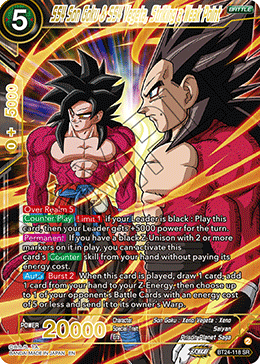 SS4 Son Goku & SS4 Vegeta, Striking a Weak Point (V.1 - Super Rare) - Beyond Generations