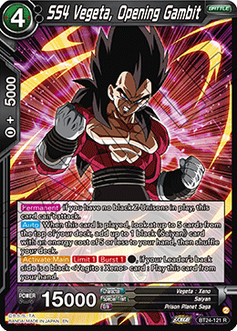 SS4 Vegeta, Opening Gambit (V.1 - Rare) - Beyond Generations
