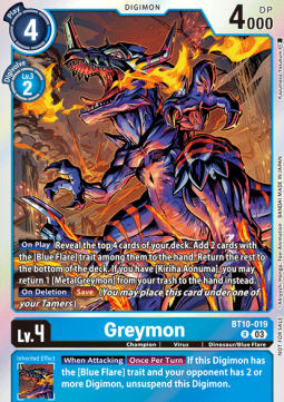 Greymon (BT10-019) - Official Tournament Pack Events