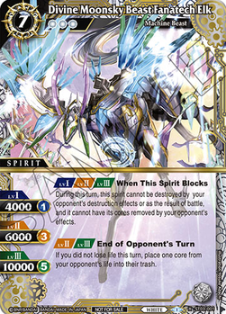 Divine Moonsky Beast Fanatech Elk (V.1 - X Rare) - Organized Play 2024 Promos