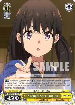 Sudden Shot, Takina - Lycoris Recoil