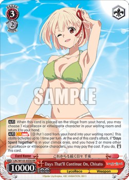 Days That'll Continue On, Chisato (V.1 - Double Rare) - Lycoris Recoil