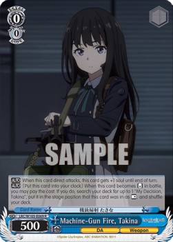 Machine-Gun Fire, Takina (V.1 - Rare) - Lycoris Recoil