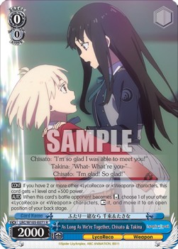 As Long As We're Together, Chisato & Takina (V.1 - Rare) - Lycoris Recoil