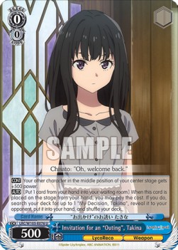Invitation for an "Outing", Takina - Lycoris Recoil