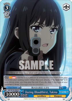 Oozing Bloodthirst, Takina - Lycoris Recoil