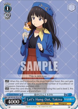 Let's Hang Out, Takina (V.1 - Trial Deck) - Lycoris Recoil