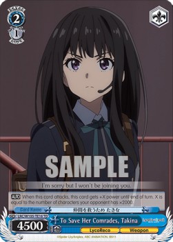 To Save Her Comrades, Takina (V.1 - Trial Deck) - Lycoris Recoil