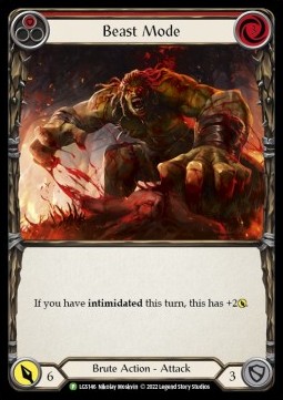 Beast Mode (Red) (Rainbow Foil) - LGS Promos