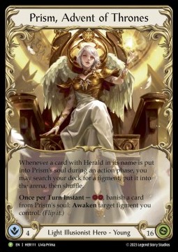 Prism, Advent of Thrones (Rainbow Foil) - Hero Promos