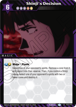 Shinji's Decision - Starter Deck: Destined Assault
