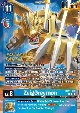 ZeigGreymon (BT11-031) (V.1) - Championship 2024 Promos