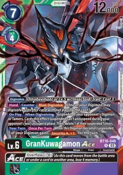 GranKuwagamon Ace (BT16-046) (V.1) - Beginning Observer