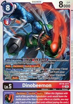 Dinobeemon (BT16-077) (V.1) - Beginning Observer