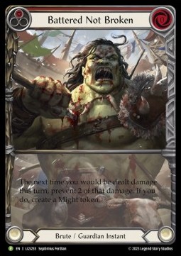 Battered not Broken (Extended Art Rainbow Foil) - LGS Promos