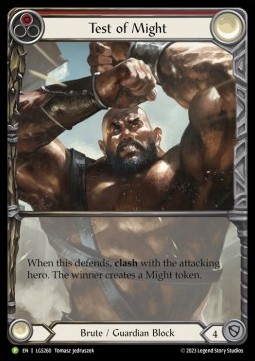 Test of Might (Extended Art Rainbow Foil) - LGS Promos