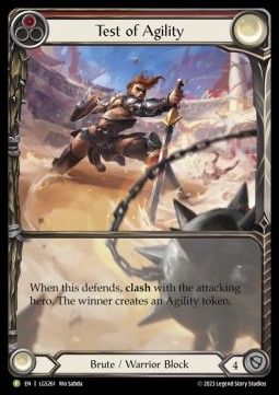 Test of Agility (Extended Art Rainbow Foil) - LGS Promos