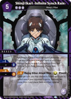 Shinji Ikari -Infinite Synch Rate- (V.1 - Uncommon) - Halo of Awakening