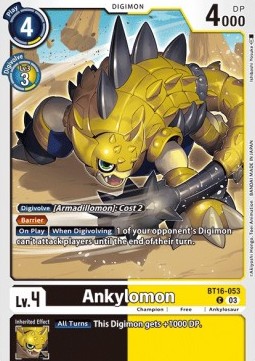 Ankylomon (BT16-053) - Beginning Observer