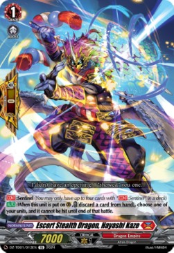 Escort Stealth Dragon, Hayashi Kaze [D Format] (V.1 - Trial Deck) - Start Up Trial Deck: Dragon Empire