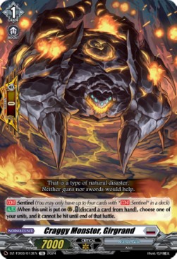 Craggy Monster, Girgrand [D-Format] (V.1 - Trial Deck) - Start Up Trial Deck: Brandt Gate