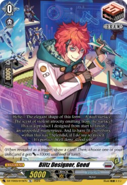 Blitz Designer, Geed [D-Format] (V.1 - Trial Deck) - Start Up Trial Deck: Brandt Gate
